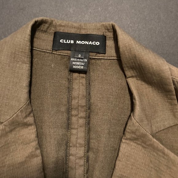CLUB MONACO SIZE 0 KHAKI GREEN - Picture 5 of 15